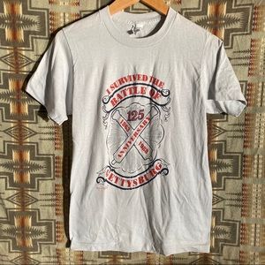 VTG 80s Gettysburg 125th Anniversary Shirt